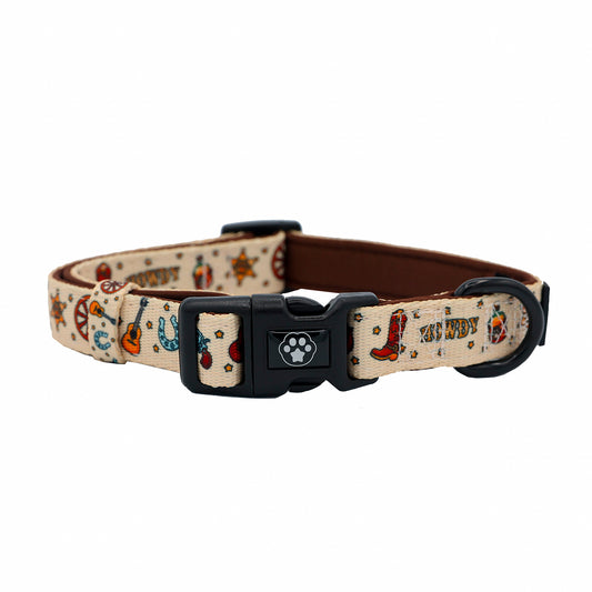 DOG ADJUSTABLE COLLAR - COWBOY