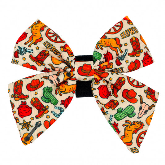 DOG SAILOR BOW - COWBOY