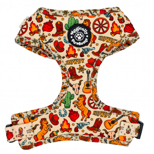 DOG ADJUSTABLE HARNESS - COWBOY