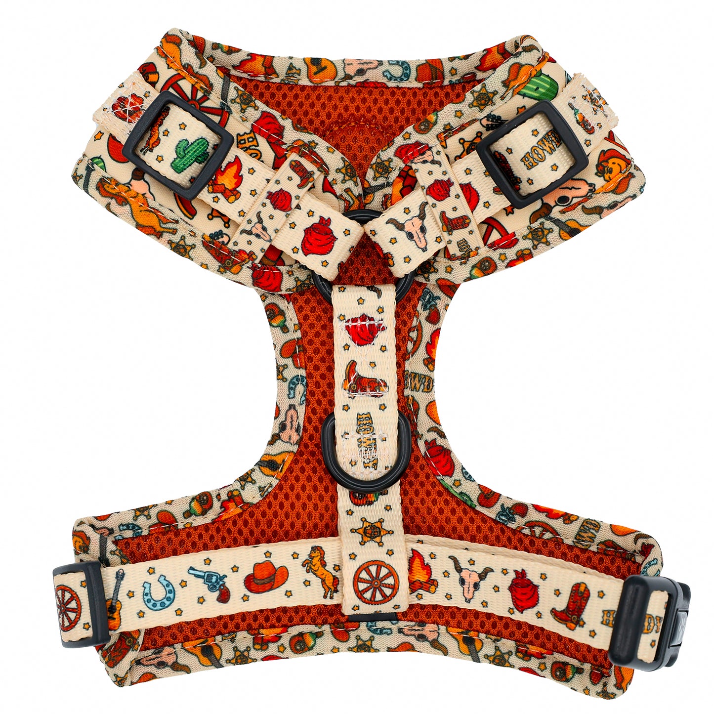 DOG ADJUSTABLE HARNESS - COWBOY