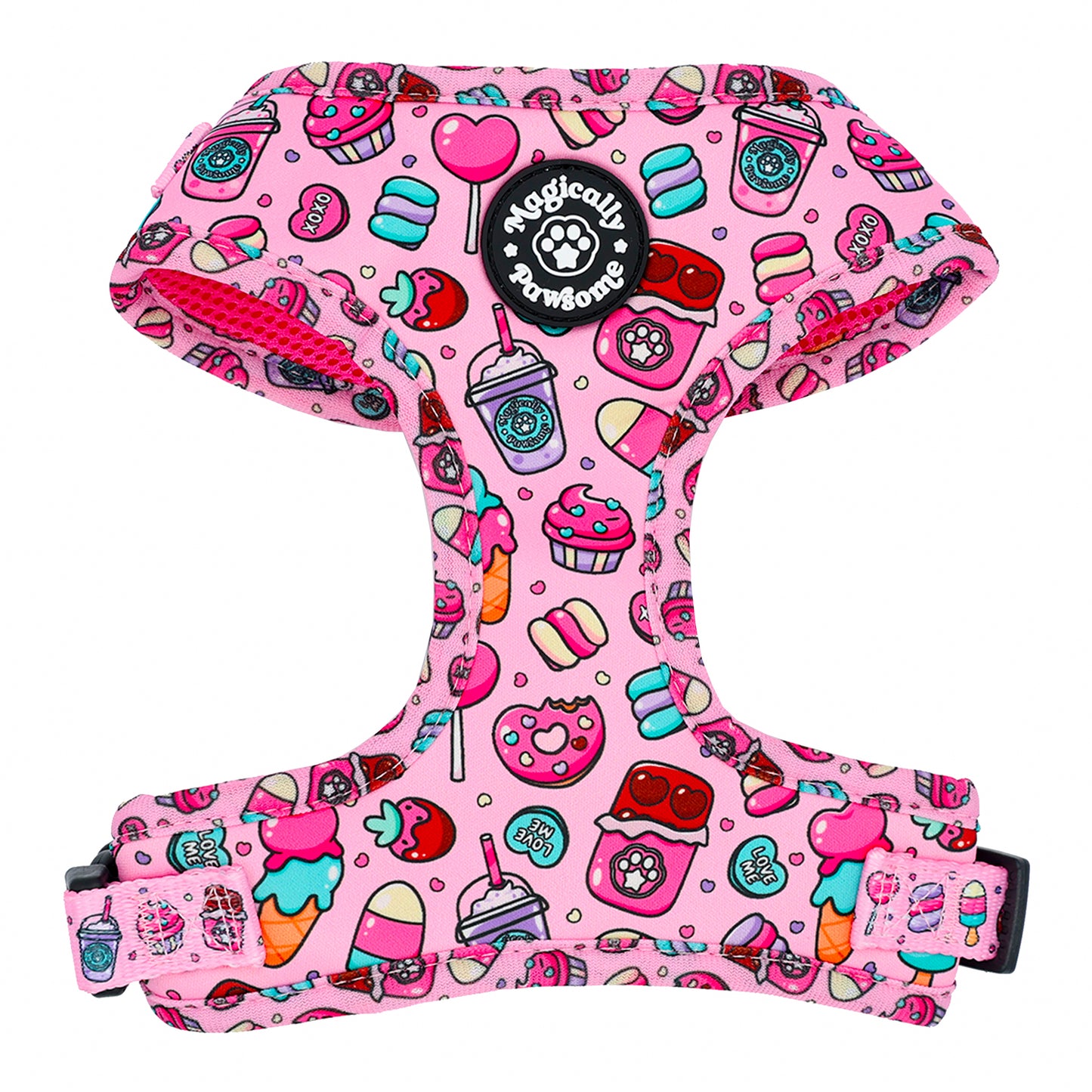 DOG ADJUSTABLE HARNESS - I WANT CANDY