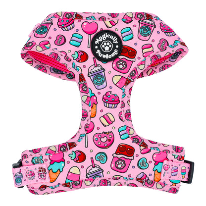DOG ADJUSTABLE HARNESS - I WANT CANDY