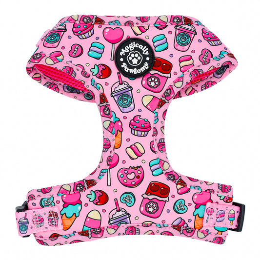 DOG ADJUSTABLE HARNESS - I WANT CANDY